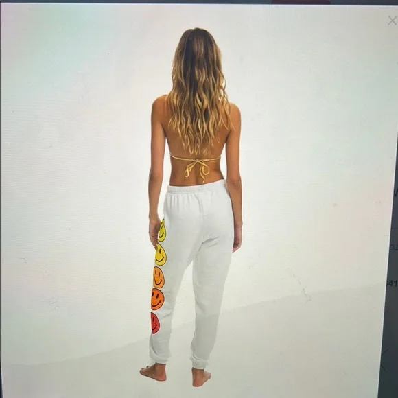 Aviator Nation Smiley Sunset Sweatpants Size -Large - Picture 3 of 9